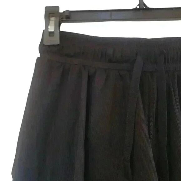 Joy Lab Women's Black Nylon/Spandex Butterfly Drawstring Shorts - Picture 3 of 7